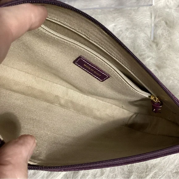 Kate Spade Purple Leather Shoulder Bag w/COA